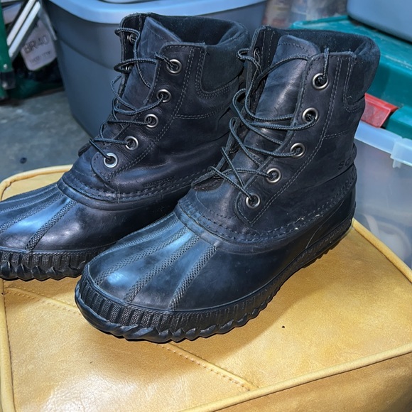 Mens Sorel size 9 Cheyanne boots-black - Picture 4 of 6